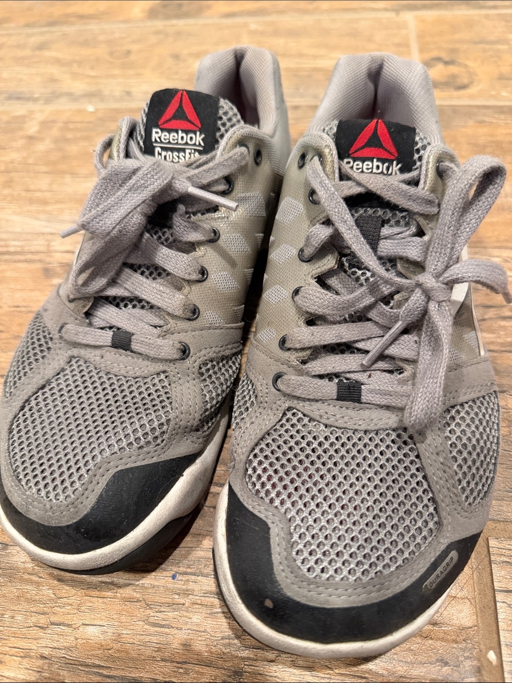 Reebok Gray and Black Men’s Cross Training Shoes